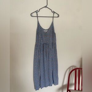 Christy Dawn Light Blue Floral Dress with Spaghetti Straps